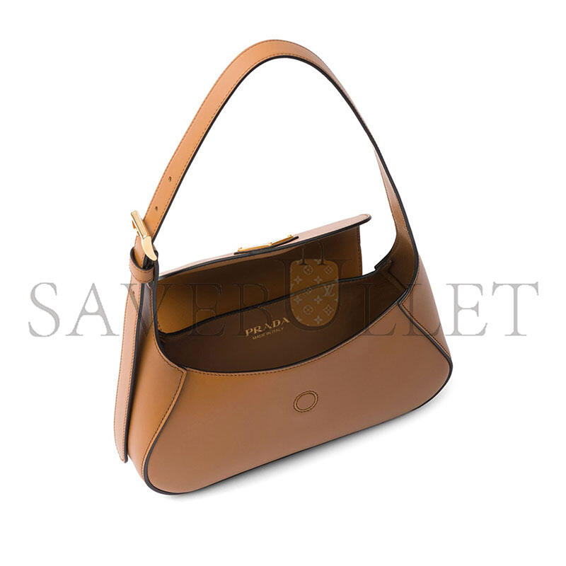 Pra*a small leather shoulder bag 1bd358 (25*15*5cm)